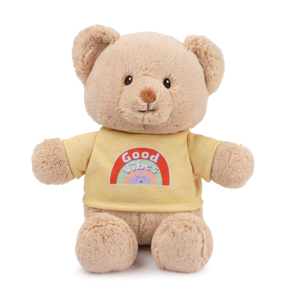 Gund - Good Vibes T-shirt Bear - Yellow - 12"