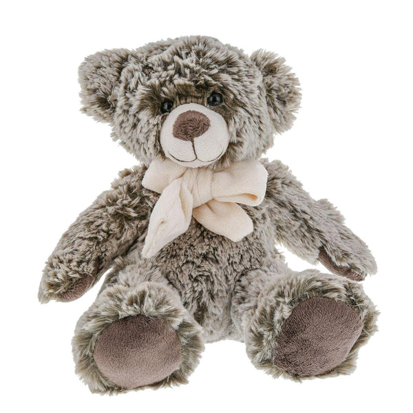 Kalidou - Brown Teddy with White Bow - 9"