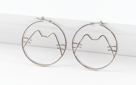 Pusheen - Cat Hoop Earrings