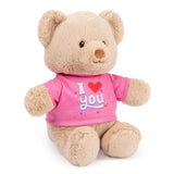 Gund - I Love You T-shirt Bear - Pink - 12"