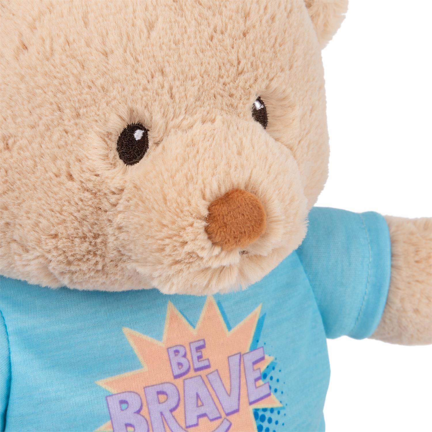 Gund - Be Brave T-shirt Bear - Blue - 12"