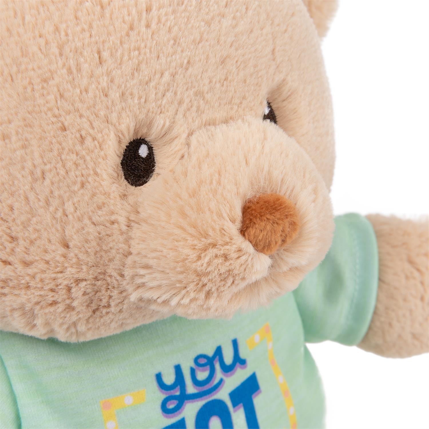 Gund - You Got This T-Shirt Bear - Green - 12"