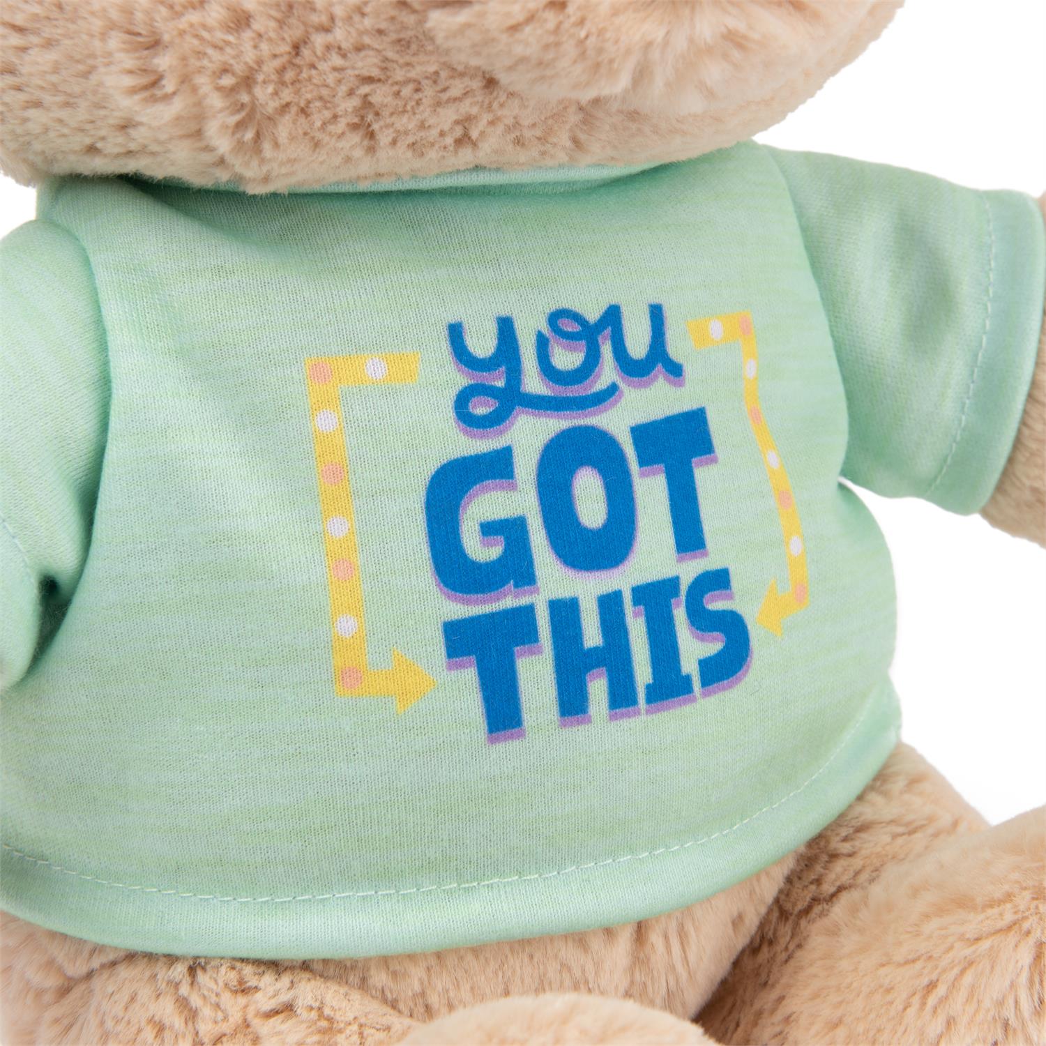 Gund - You Got This T-Shirt Bear - Green - 12"