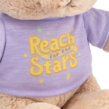 Gund - Reach for the Stars T-shirt Bear - Lavender - 12"