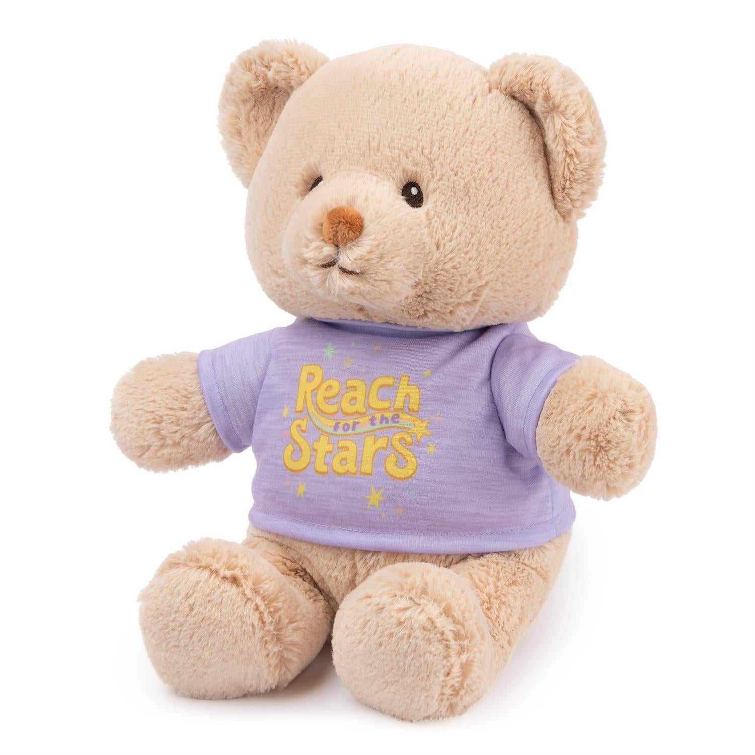 Gund - Reach for the Stars T-shirt Bear - Lavender - 12"