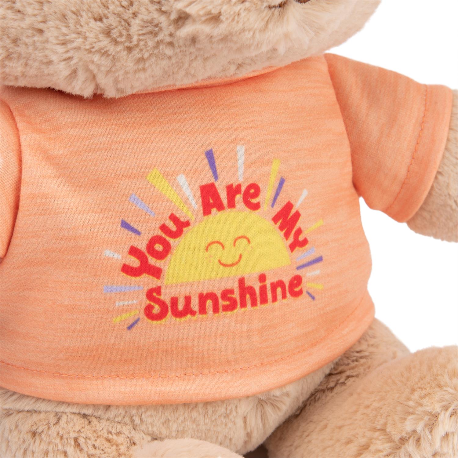 Gund - You are my Sunshine T-shirt Bear - Orange - 12"