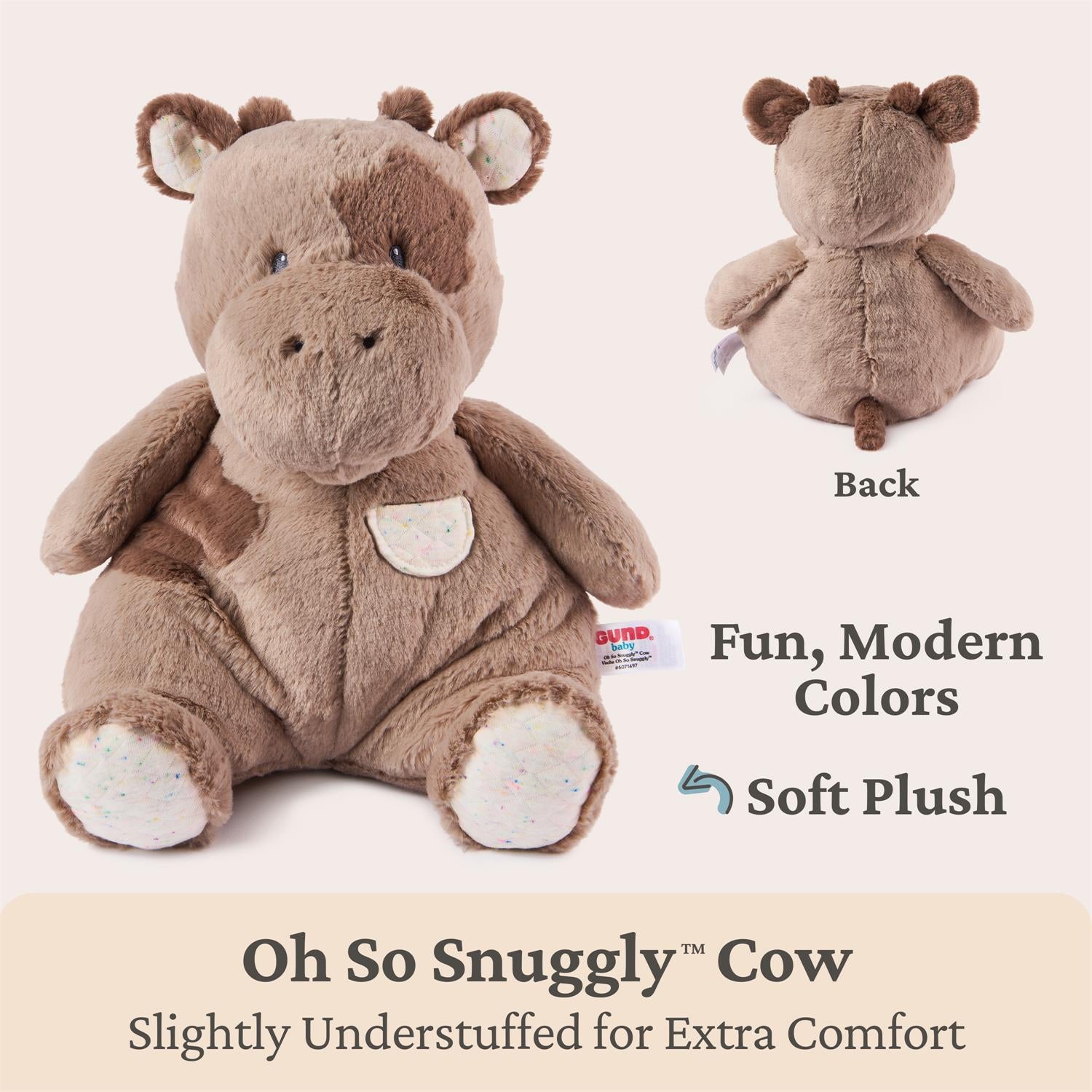 Baby Gund - Oh So Snuggly Cow - 12.5"