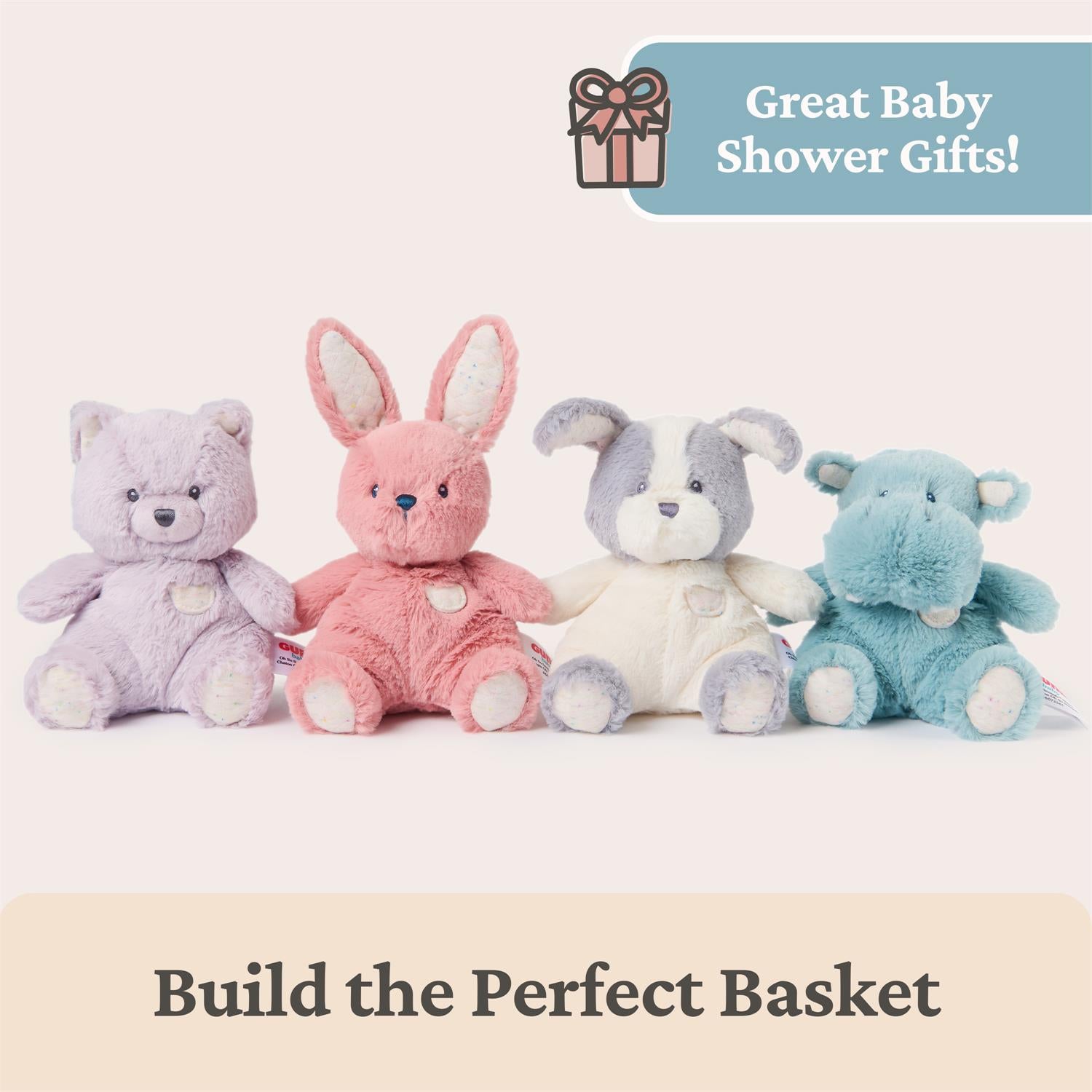 Gund - Oh So Snuggly Littles - Hippo - 7"