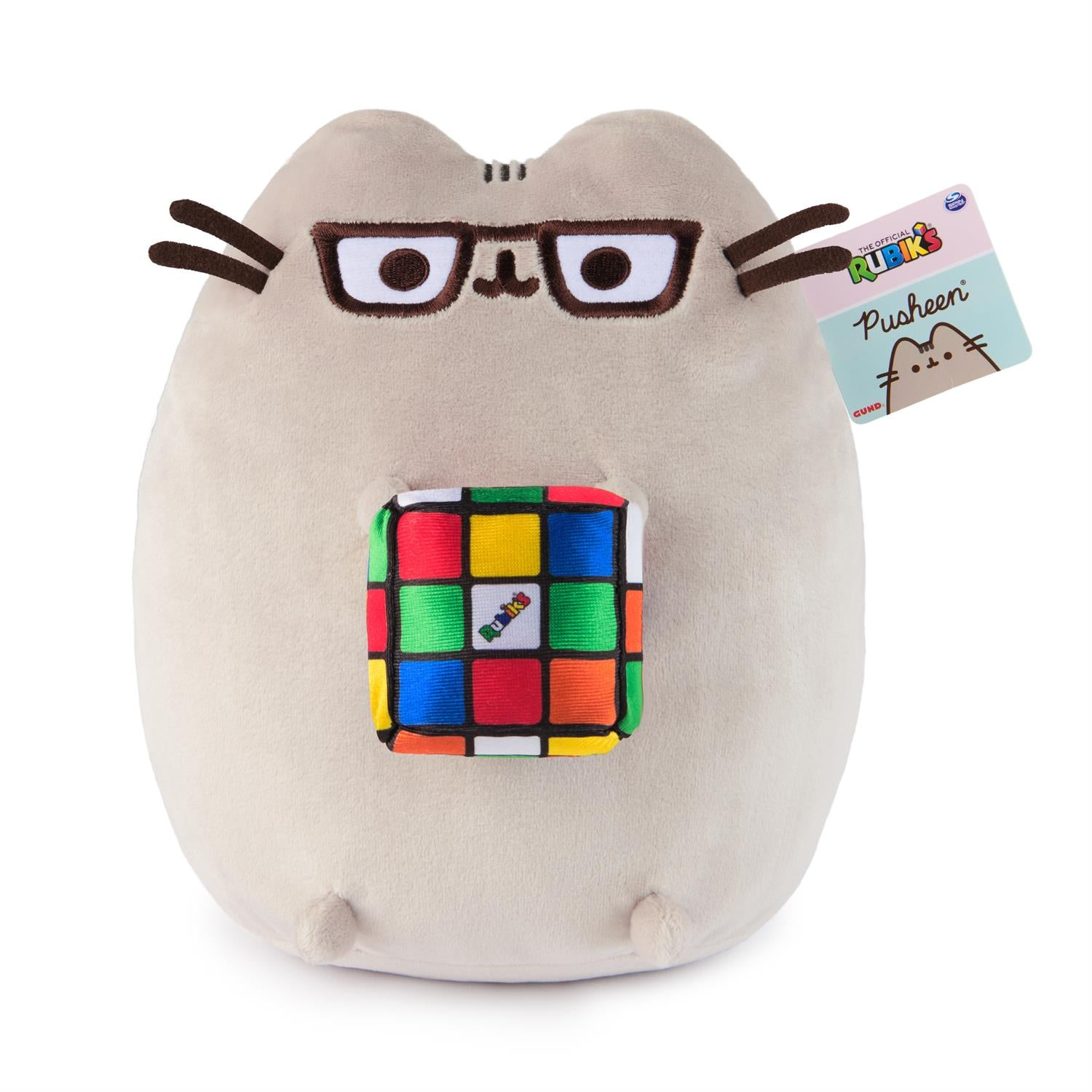 Gund - Pusheen with Rubik's Cube - 9.5"