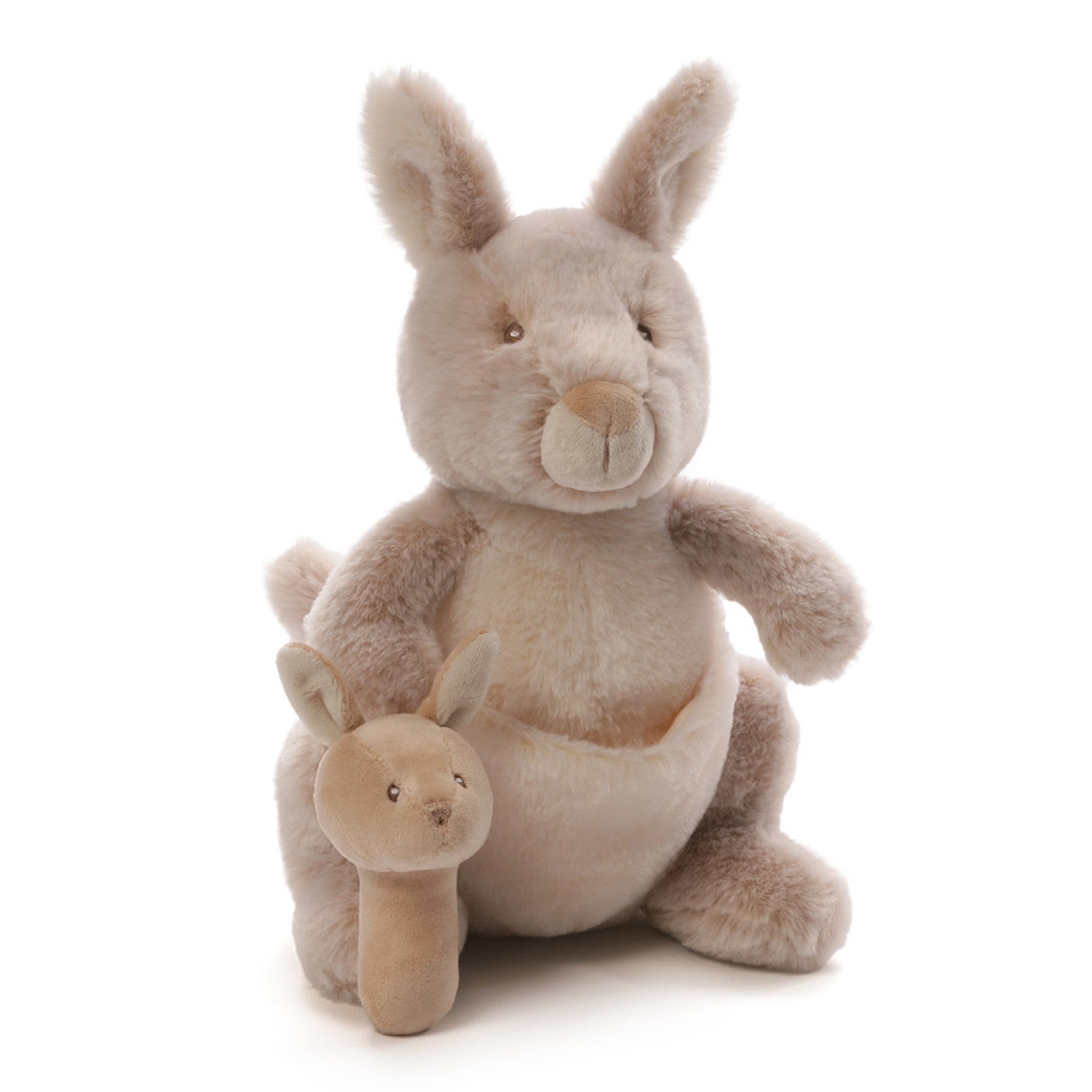 Gund - Oh So Soft Collection - 11" Kangaroo with Rattle