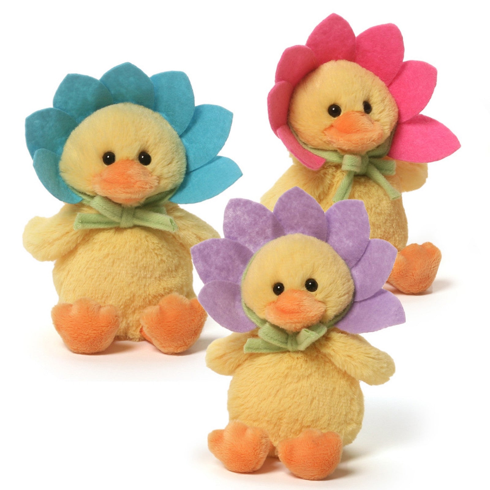 Gund - Flower Duck Sound Toy - Set of three - 5.5"