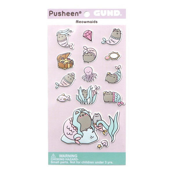 Gund - Pusheen Meowmaids Puffy Stickers – Jan's Bear Essentials