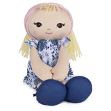 Baby Gund - Toddler Doll with Blue Floral Dress - 8"