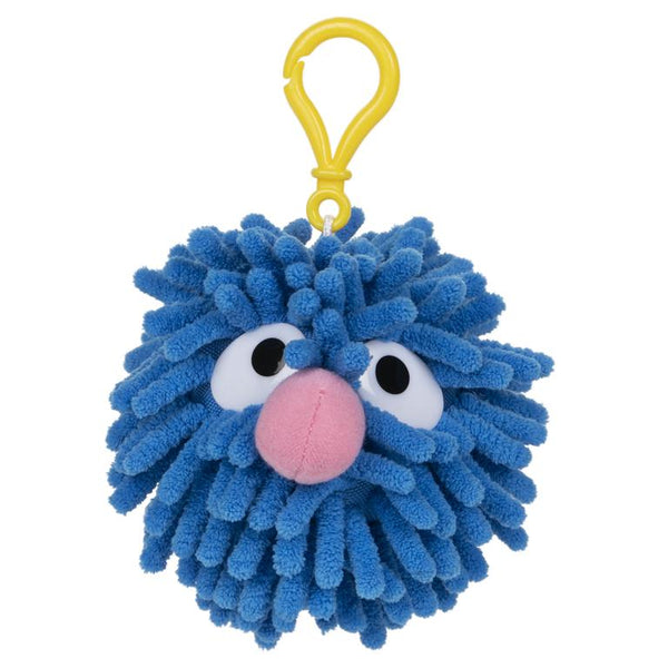 Gund - Sesame Street - Grover Fuzzy Pom Backpack Clip - 2.5"