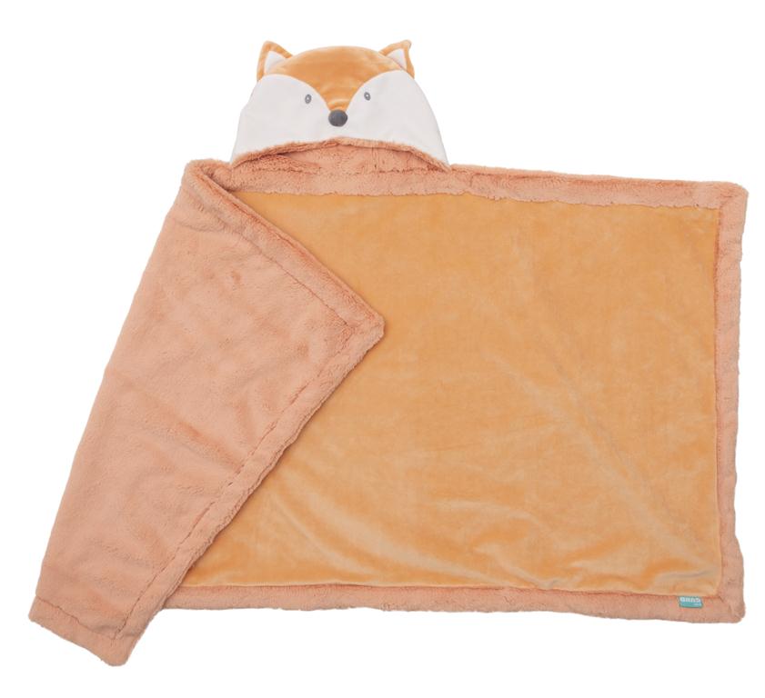 Baby Gund - Lil' Luvs Hooded Blanket - Emory Fox