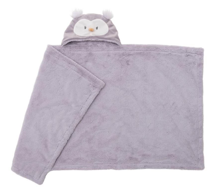 Baby Gund - Lil' Luvs Hooded Blanket - Quinn Owl