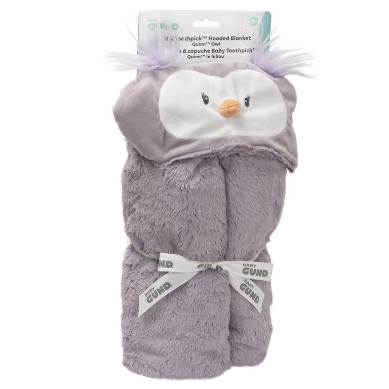 Baby Gund - Lil' Luvs Hooded Blanket - Quinn Owl