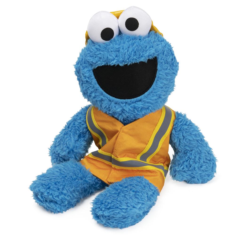 Gund - Sesame Street - Cookie Monster Construction Worker - 13"