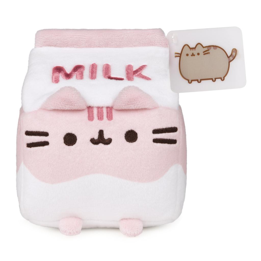 Gund - Pusheen - Strawberry Milk Plush Cat - 6"