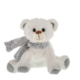 Kalidou - White Bear with Grey Scarf - 8.5"