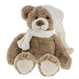 Kalidou - Teddy Bear with Scarf and Sleeping Cap - 8"