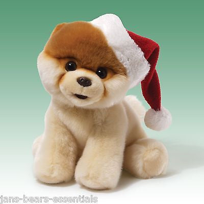 Gund - Boo with Santa Hat - 9"