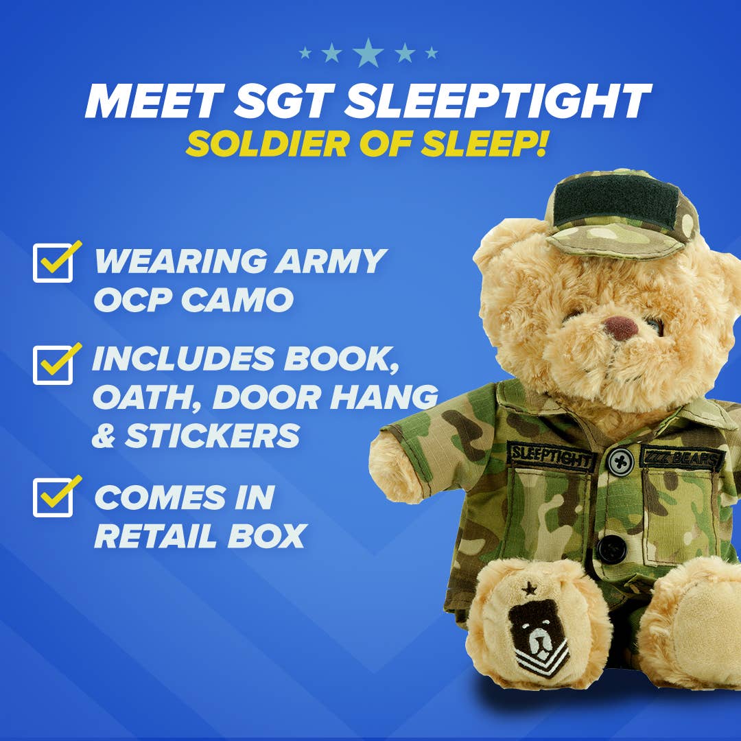 ZZZ Bears - Sgt. Sleeptight - Army - 15"